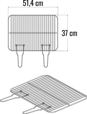 Image de Grille Simple en acier L.37 x l.51