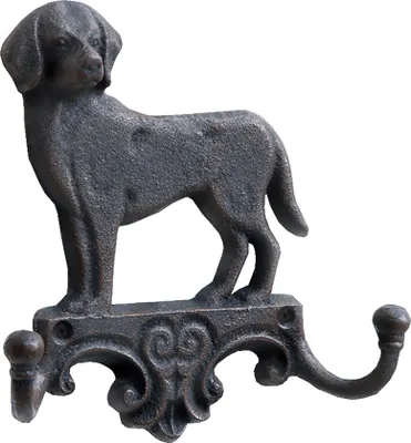 Produktbild von Wandhaken aus Gusseisen mit zwei Haken L 16,5 cm