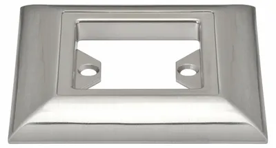 Produktbild von 3x Paulmann Profi Aufbauring rostfrei eckig UpDownlight Quadro LED 80mm Eisen gebürstet/Alu
