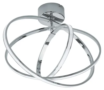 Immagine prodotto di Plafoniera Minimal Selvina Alluminio Cromo Luce Led Integrato 28W