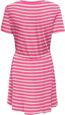 Produktbild von ONLY ONLMAY S/S V-NECK SHORT DRESS JRS N Shocking Pink/Cloud dancer (dina) S