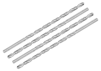 Imagen del producto de Omgoods - Juego de 4 brocas helicoidales, 6,5 mm x 200 mm, acero de alta calidad