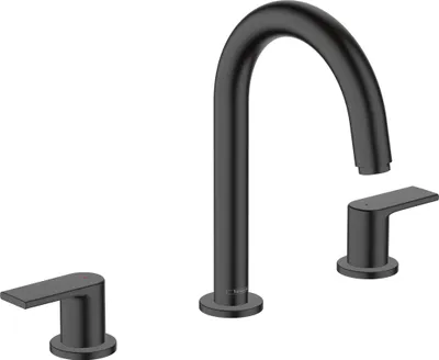 Produktbild von hansgrohe Vernis Shape 3-Loch Waschtischarmatur mit Zugstangen-Ablaufgarnitur, Ausladung 166 mm, 71563670