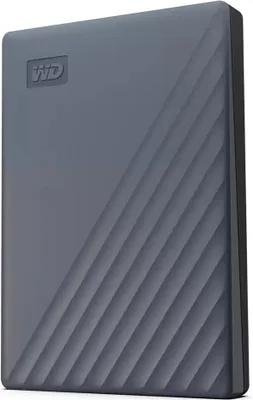 Produktbild von WD My Passport WDBWML0020BGY - Festplatte - verschlüsselt - 2 TB - extern (tragbar) - USB 3.2 Gen 1 (USB-C Steckverbinder) - 256-Bit-AES - Silicon Gray