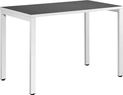 Produktbild von PAPERFLOW Schreibtisch anthrazit rechteckig 4-Fuß-Gestell weiß 114,0 x 60,0 cm