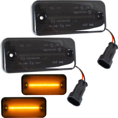 Produktbild von 2x LED Seitenmarkierungsleuchten Schwarz Seitenmarkierungs 1356794080 Leuchten