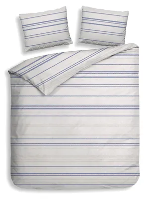 Productafbeelding van Heckettlane Dekbedovertrek Mattia Grey 240x200-220 cm Katoenflanel