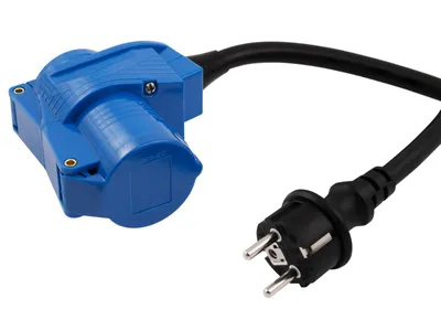 Obrázek produktu pro Adaptér CEE na uzemňovací kontakt McPower, 1,5 m H07RNG 3G2,5, 230 V, IP44