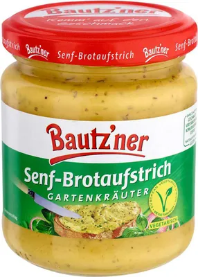 Produktbild von Bautzner Senf Brotaufstrich Gartenkräuter 200ml