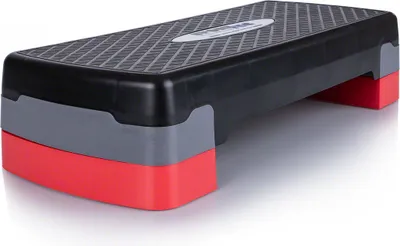 Produktbild von Sport-Tec Stepbrett höhenverstellbar, schwarz LxBxH 68x28x10/15 cm