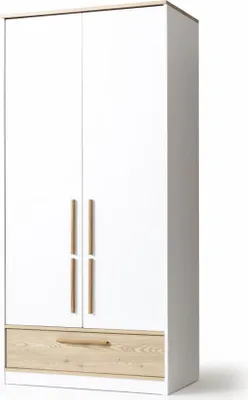 Obrázek produktu pro Bílá šatní skříň do dětského pokoje Designový pokoj pro mládež šatní skříň