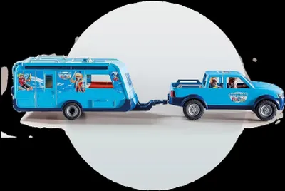 Obrázek produktu pro PLAYMOBIL 9502 - Pickup s karavanem Rodinná zábava