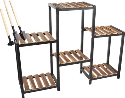 Zdjęcie produktu dla Verk 27401 Stojak na kwiaty, 6 półek, 74 x 96 cm, brązowy