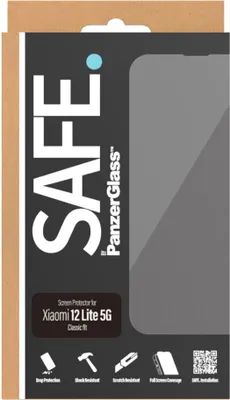 Produktbild von PanzerGlass SAFE. by ® Dislayschutz Xiaomi 12 lite 5G, Xiaomi, Xiaomi - 12 Lite, Trockene Anwendung, Kratzresistent, Schockresistent, Transparent, 1 Stück(e)