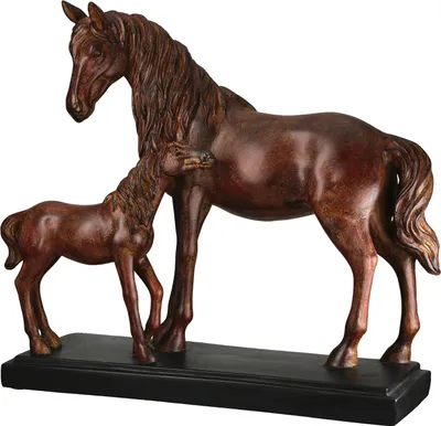 Produktbild von GILDE Skulptur Pferdefamilie braun H. 32,5 cm, 61144