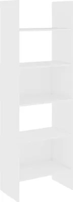 Obrázek produktu pro Knihovna bílá 60 x 35 x 180 cm kompozitní dřevo