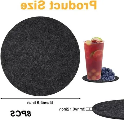 Zdjęcie produktu dla Maty filcowe – antypoślizgowe i odporne na ciepło – średnica 15 cm