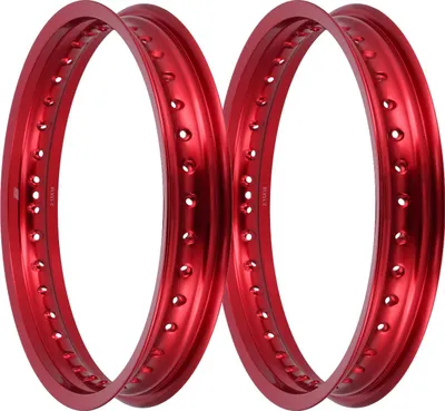 Obrázek produktu pro sada: 2x ráfek 2,15 x 16" lité kolo, cervene eloxované - pro MZES175, ES250, ES300, ETS250, TS250, ETZ251, ETZ301