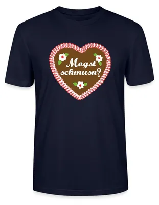 Produktbild von Spreadshirt Lebkuchenherz Volksfest Tracht Trachtshirt Uni Bio T-Shirt, XXL, Navy