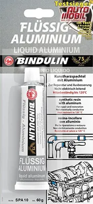 Produktbild von Kunstharzspachtel mit Aluminium Flüssig-Aluminium  60 g Tube inkl. Microfasertuch