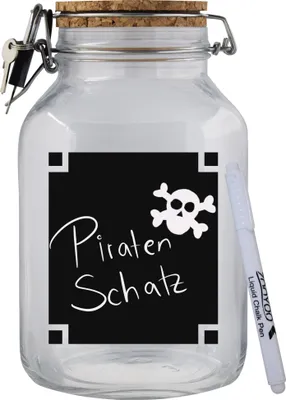 Produktbild von Spardose Geld Geschenk Ideen Beschriftung Transparent Größe XXL 3 Liter