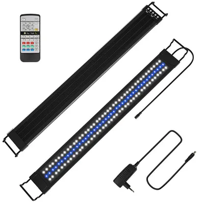 Zdjęcie produktu dla Lampa LED do akwarium Eikuavons z pilotem, oświetlenie do akwarium, 30 W, 86,5 cm
