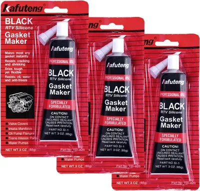 Imagen del producto de Sellador de silicona , resistente al calor, 3 tubos de 85 g, para motores y maquinaria