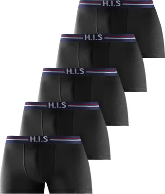 Produktbild von H.I.S. Boxer Boxershorts für Herren 5 -teilig schwarz Größe XXL