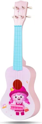 Produktbild von 21-Zoll-Ukulele in Pink für Kinder, Nylonsaiten, anfängerfreundlich