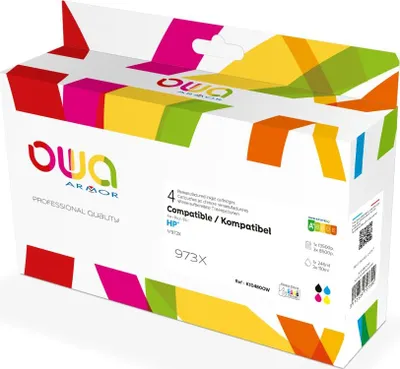 Produktbild von Armor K10480OW, Schwarz, Blau, Magenta, Gelb, HP, HP Page Wide Pro 452 CMYK, 246 ml, 110 ml, ink-jet pro