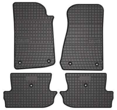 Zdjęcie produktu dla Dywaniki gumowe do Jeep Wrangler IV od 2017 – 4 szt., czarne, dopasowane – Wielganizator SolidPRO