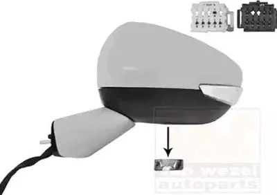 Immagine prodotto di VAN WEZEL 0979817 Specchietto retrovisore esterno sinistro per CITROËN C4 Picasso II Convesso Riscaldato con memoria Verniciato Verniciato parzialmente