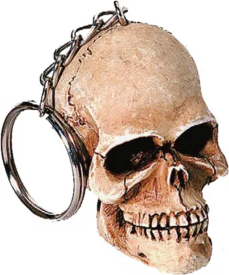 Produktbild von Schlüsselanhänger mit kleinen Totenkopf
