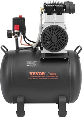 Immagine prodotto di Compressore d'aria compressore portatile compatto senza olio da 10 galloni 90 PSI