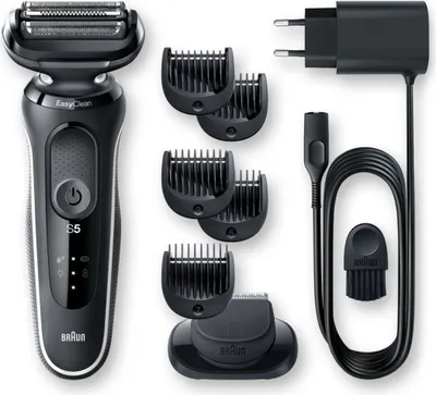 Immagine prodotto di Braun | Golarka | 51-W1500s | Czas pracy (maks.) 50 min | Wet & Dry | Czarny/Biały