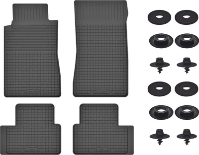 Produktbild von Gummimatten Mit Stoppern Für: Mercedes Clk W208 (1997-2003) Schwarz Set