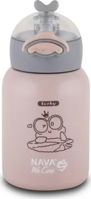 Obrázok produktu pre Detská ružová termoska NAVA 350 ml