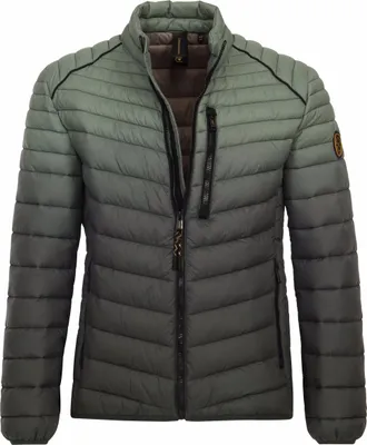 Produktbild von CASAMODA Herren Outdoor-Steppjacke Stehkragen Regular Farbverlauf Grün 3XL