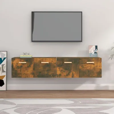 Obrázek produktu pro vidaXL Nástěnné skříňky 2 ks. Kouřový dub 80x35x36,5 cm výrobek z odvozeného dřeva