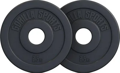 Obrázok produktu pre Gorilla Sports Sada záťažových dosiek 2 x 2,5 kg