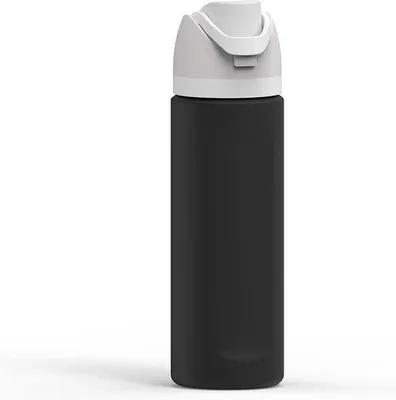 Obrázek produktu pro Ochranný obal na láhev na vodu, 700 ml, černý, odolný proti poškrábání
