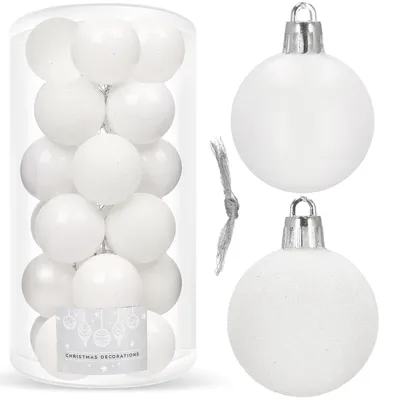 Produktbild von SPRINGOS Christbaumkugel_Kunstkugel_bruchsicher_Weihnachtskugel_Glitzer_Matt_Glanz_Weihnachtsdeko_Weihnachten