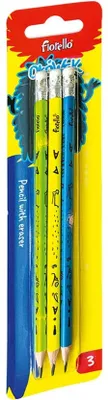 Image de Crayon avec gomme 3 pièces FIORELLO