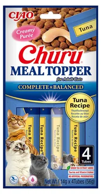 Zdjęcie produktu dla Churu Cat Meal Topper Tuna Recipe 4x14g