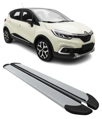 Image de Marchepieds Latéraux pour Renault Captur I 2013-2020 Aluminium Argent 2Pcs