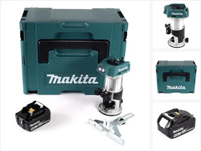 Obrázek produktu pro Akumulátorová multifunkční fréza Makita DRT 50 T1J bezkartáčová 18V + 1x akumulátor 5,0 Ah v Makpac 3 - bez nabíječky