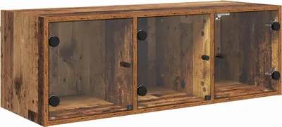Obrázek produktu pro vidaXL Nástěnná skříňka Nástěnná skříňka z regenerovaného dřeva 102 x 37 x 35 cm Materiál na bázi dřeva