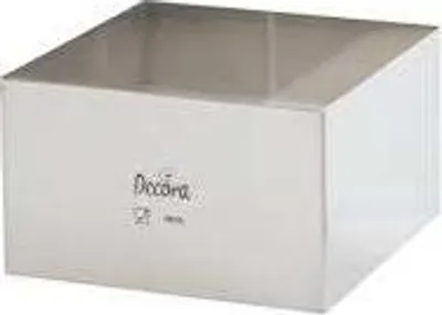 Obrázek produktu pro Dortový ráfek nerezový čtverec 24x24x6cm
