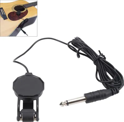 Obrázek produktu pro Akustická kytara Clip On Snímač Mikrofon Piezo Příslušenství pro hudební nástroje pro pódiová vystoupení a večírky