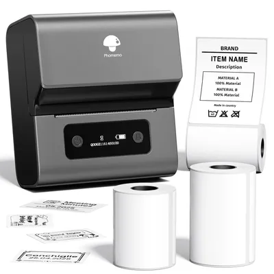 Produktbild von Phomemo M221 Etikettendrucker Selbstklebend mit 3 Etikettenrollen